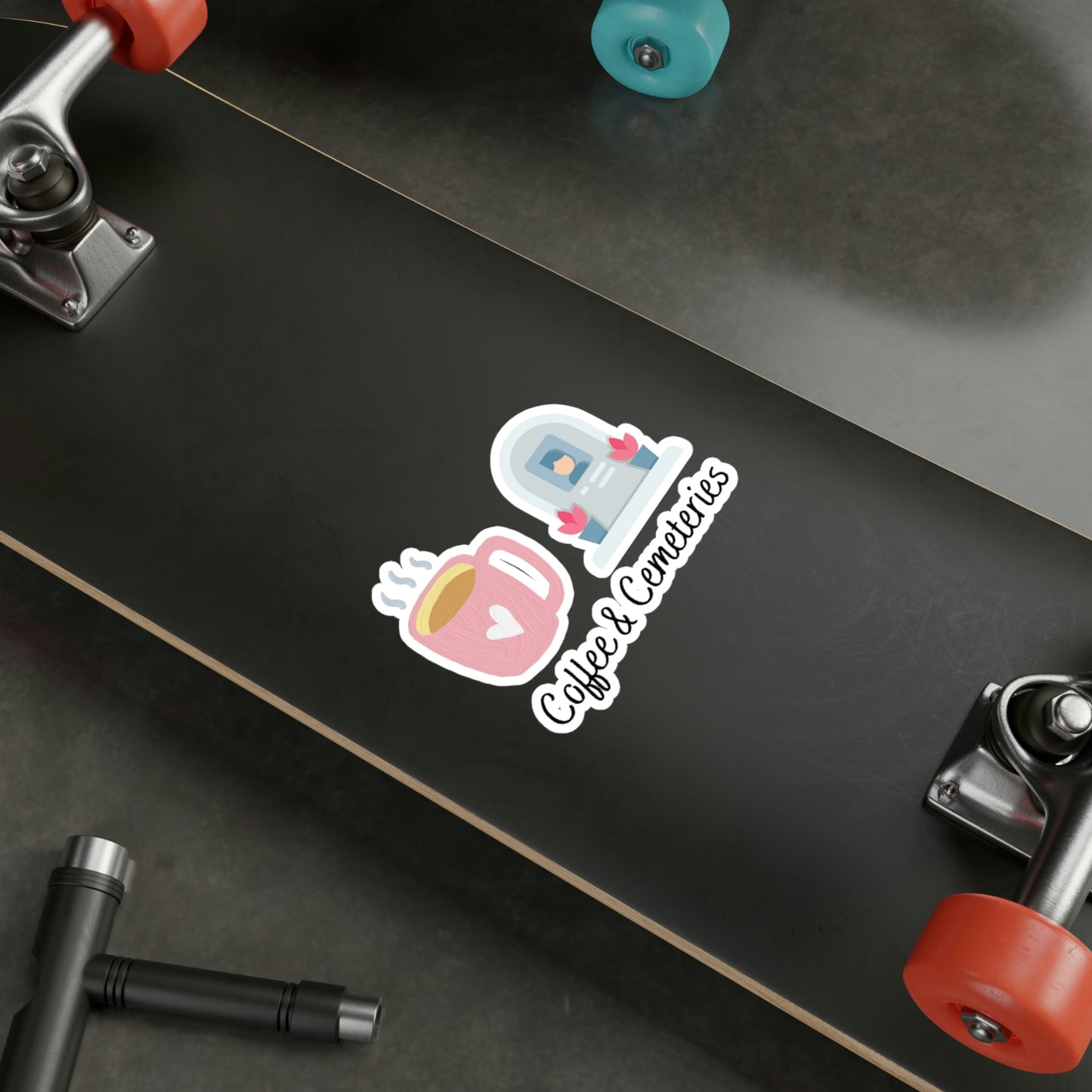 Coffee & Cemeteries Kiss-Cut Vinyl Decals
