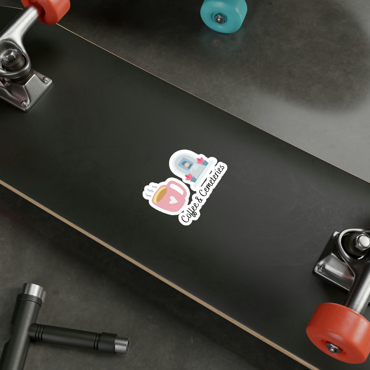 Coffee & Cemeteries Kiss-Cut Vinyl Decals
