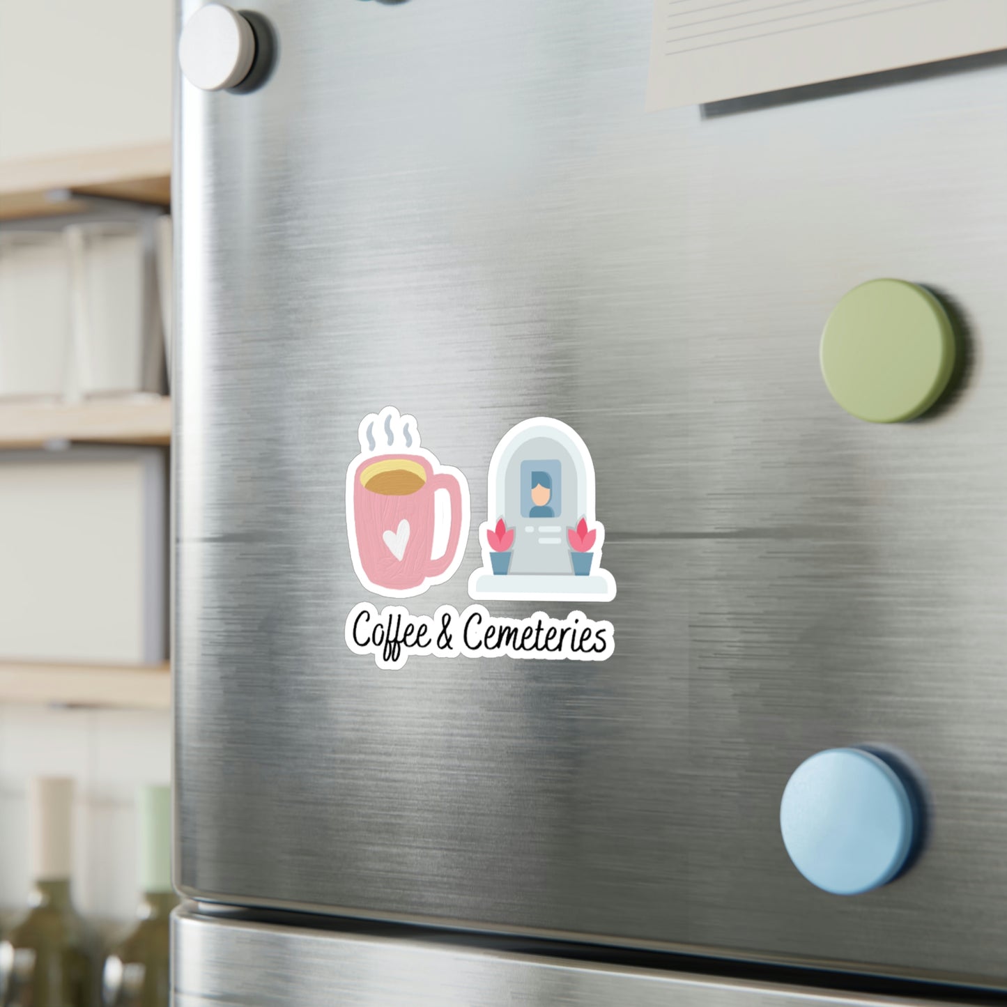 Coffee & Cemeteries Kiss-Cut Vinyl Decals