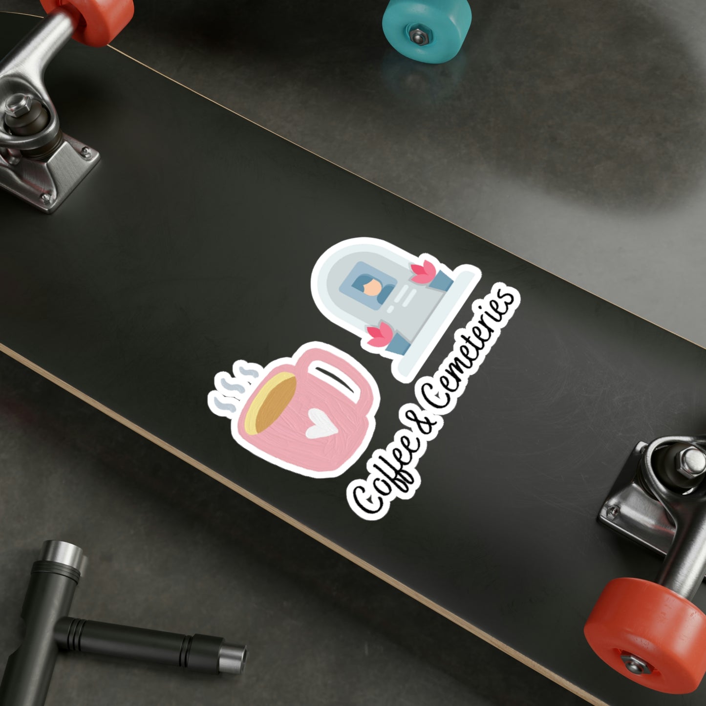 Coffee & Cemeteries Kiss-Cut Vinyl Decals