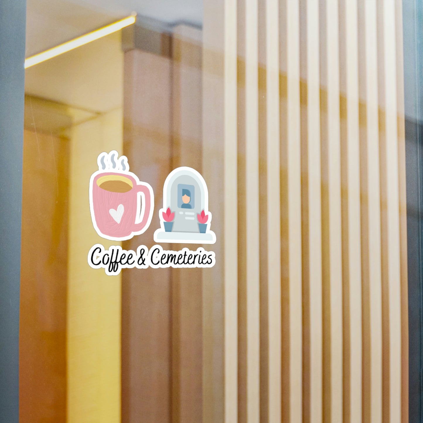 Coffee & Cemeteries Kiss-Cut Vinyl Decals