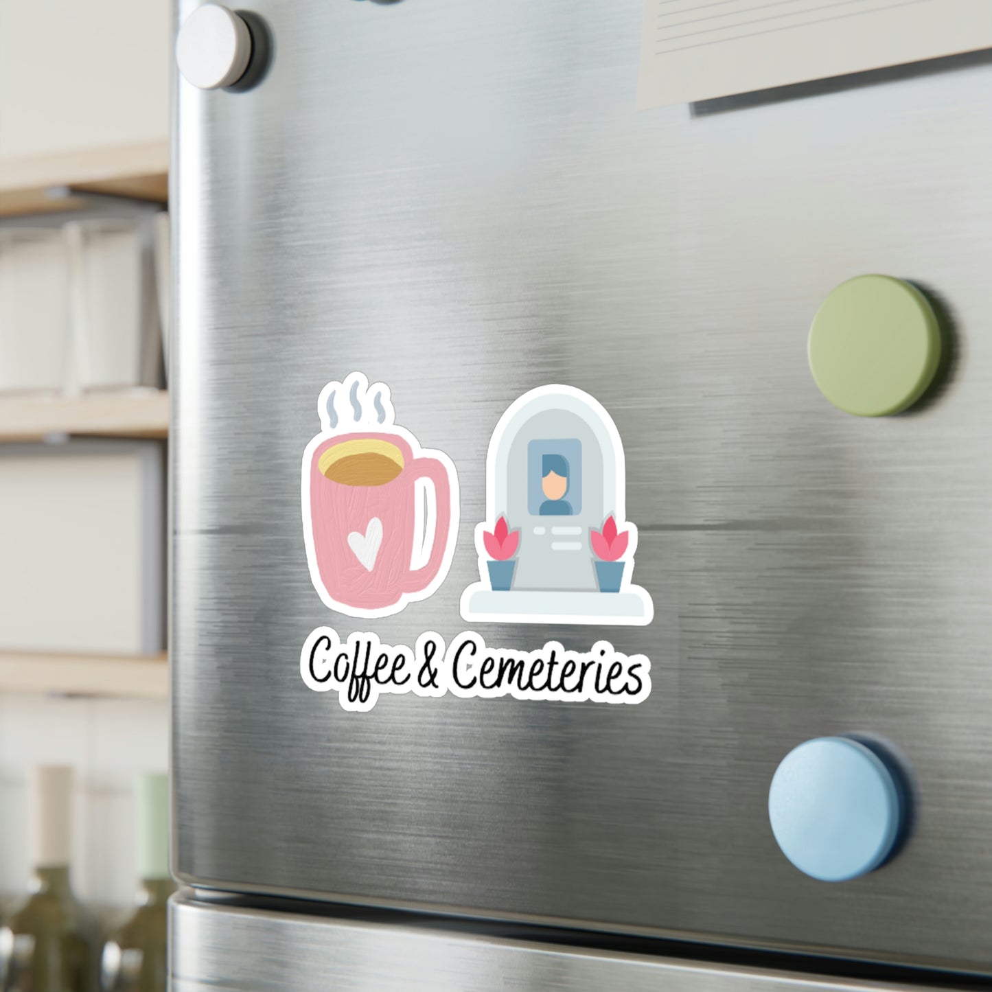 Coffee & Cemeteries Kiss-Cut Vinyl Decals