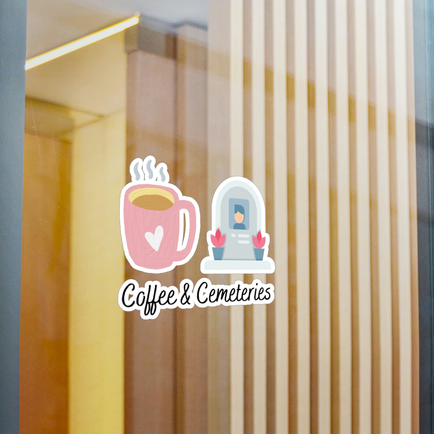 Coffee & Cemeteries Kiss-Cut Vinyl Decals