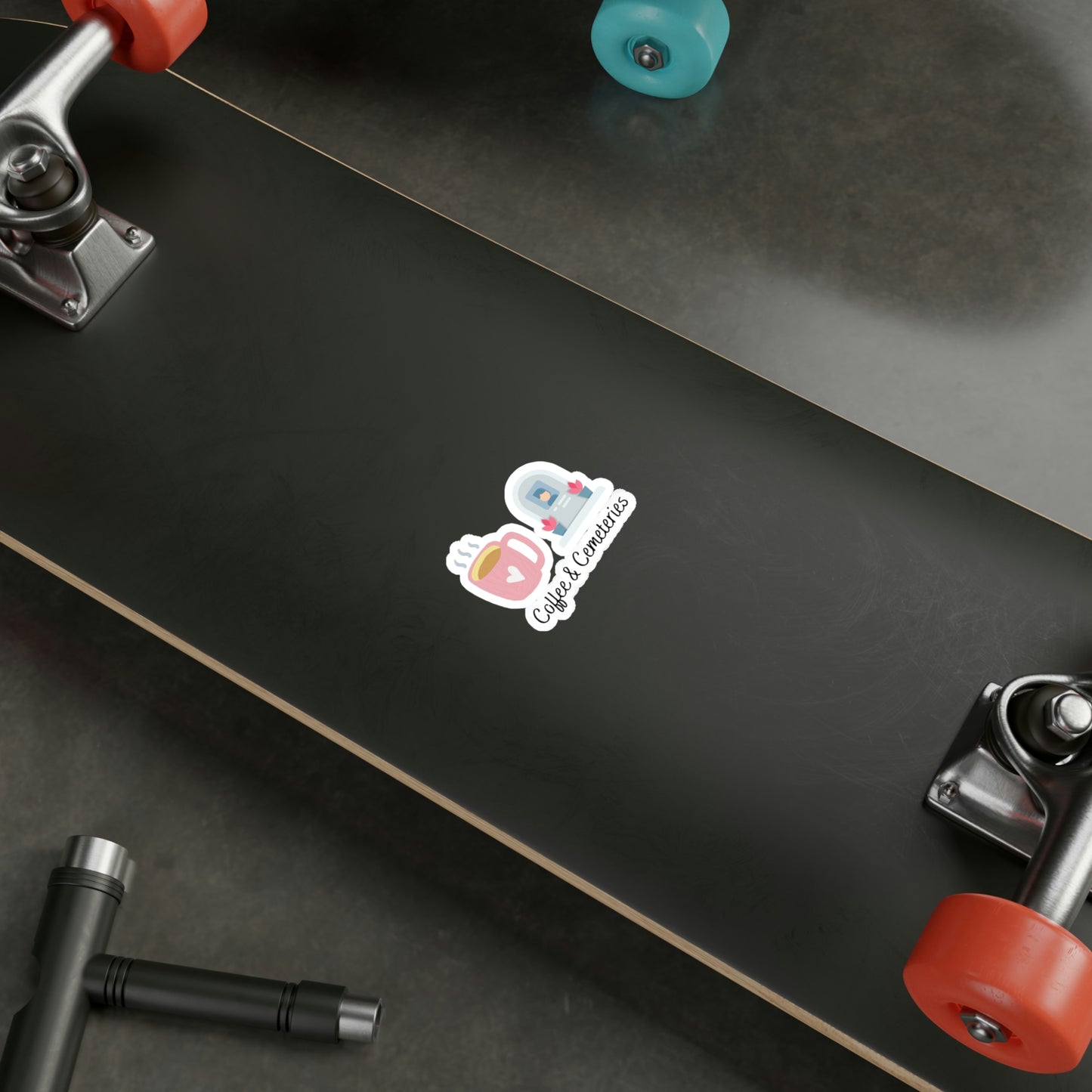 Coffee & Cemeteries Kiss-Cut Vinyl Decals